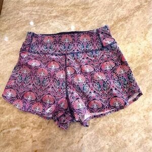 Greyson Pink and Black  art deco pattern Athletic Shorts Lightweight XS